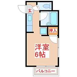 エース平之町 ワンルームの間取図画像