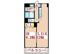ReiVillage 1LDKの間取図画像