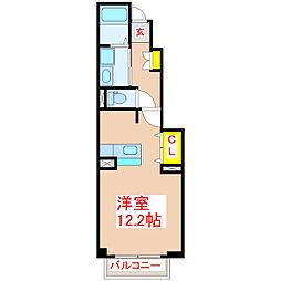 スカイラーク2 ワンルームの間取図画像