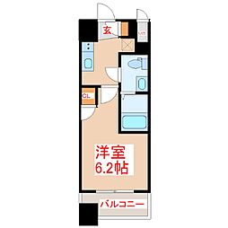 鹿児島市照国町マンション 1Kの間取図画像