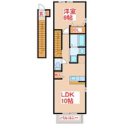 ウィステリアYOU 1LDKの間取図画像