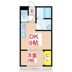 DAISHINI 1DKの間取図画像