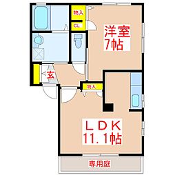 すみれ荘 1LDKの間取図画像