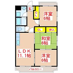 EMERAUDE・22 3LDKの間取図画像