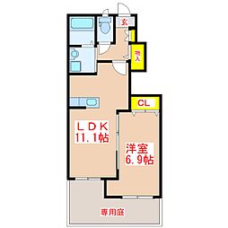 グランメゾン 1LDKの間取図画像
