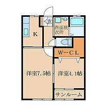 カーサ・ブラック  ｜ 鹿児島県肝属郡東串良町池之原2621番地1（賃貸アパート2K・2階・40.00㎡） その2