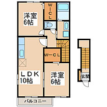 Ｙ’ｓコート弐番館　II  ｜ 鹿児島県鹿屋市新川町157-3（賃貸アパート2LDK・2階・54.85㎡） その2