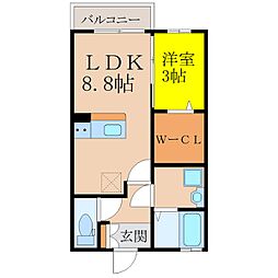 ローズガーデン 2階