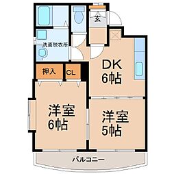間取図画像 2DK