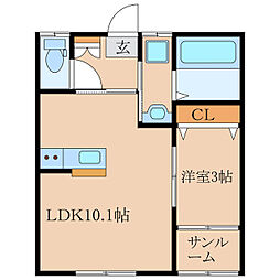 Ｃｒｅｓｔ　Ｖｉｌｌａ　B棟 1階/-