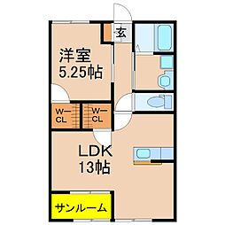 le confort 1LDKの間取図画像