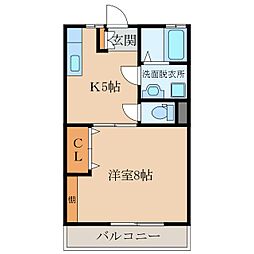 サンハイツ川西　K棟 2階