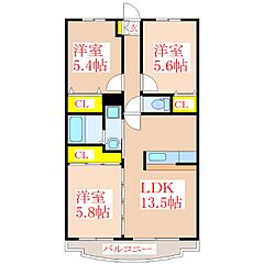 物件の間取り