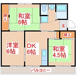 フォレストタウン川辺 B棟 2階/-