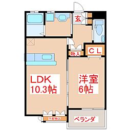 Progress-N2 1LDKの間取図画像