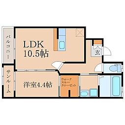 コンフォートマンション 1LDKの間取図画像