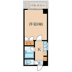 マルマンハイツ 1Kの間取図画像