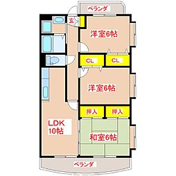 間取図画像 3LDK