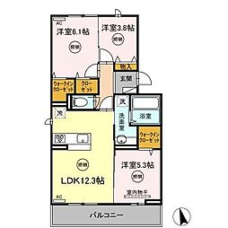 AZLIE(アズリエ) 3LDKの間取図画像