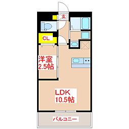 Y'sBLD.22 1LDKの間取図画像