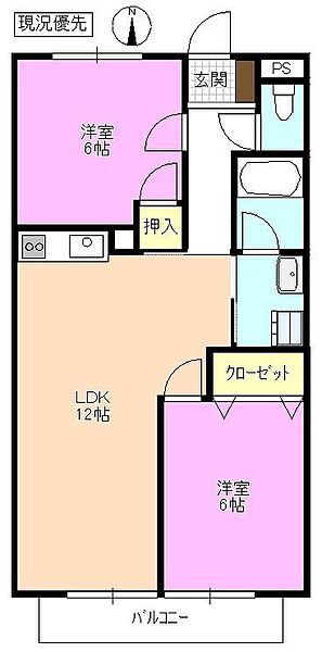 Surplus Le nord ｜長野県松本市大字里山辺(賃貸アパート2LDK・1階・54.66㎡)の写真 その2