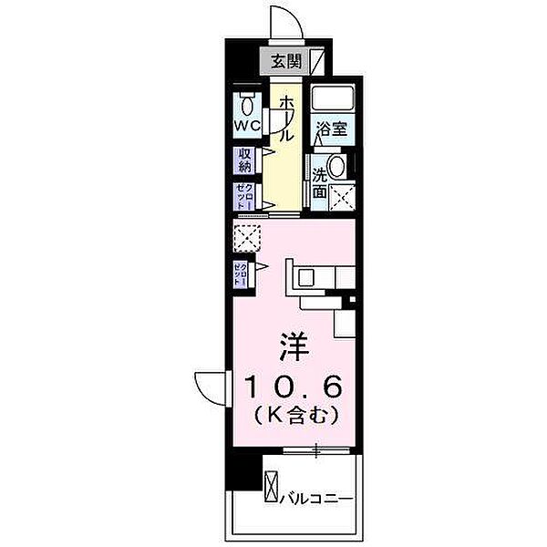 深志Ｍ．Ｏマンション ｜長野県松本市深志 2丁目(賃貸マンション1R・3階・30.96㎡)の写真 その2