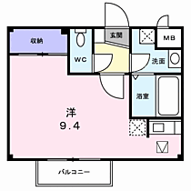 シンシア21・Ｎ・Ｍ 102 ｜ 長野県松本市大字水汲127番地1（賃貸アパート1R・1階・25.45㎡） その2