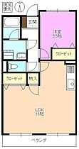 ファミーユ鎌倉  ｜ 長野県松本市両島（賃貸マンション1LDK・1階・48.60㎡） その2