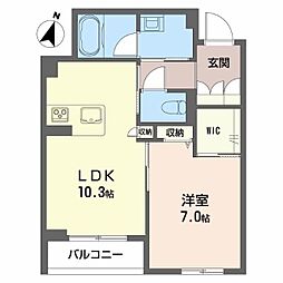 間取図画像 1LDK