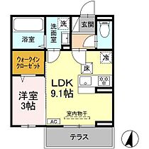 urban coat（アーバンコート） 102 ｜ 長野県松本市井川城３丁目（賃貸アパート1LDK・1階・32.65㎡） その2