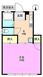 稼ぐ家姫Y2号 1Kの間取図画像