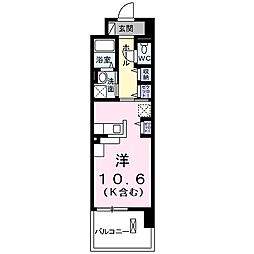 深志M・Oマンション ワンルームの間取図画像