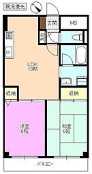 ARCO-1 2LDKの間取図画像
