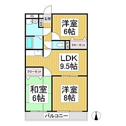 間取図画像 3LDK