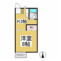 ひまわり  ｜ 長野県中野市大字草間（賃貸アパート1K・2階・23.00㎡） その2