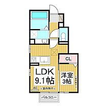 ムルチコーレ　榎  ｜ 長野県須坂市大字塩川塩川町（賃貸アパート1LDK・1階・32.16㎡） その1