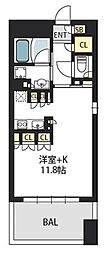 GalileoSinmachi 1Kの間取図画像