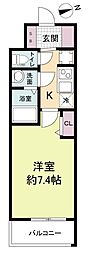 スペーシア日本橋東 1Kの間取図画像