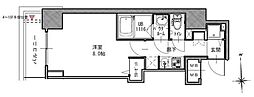 S-RESIDENCE谷町五丁目 1Kの間取図画像