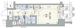 プレサンス天神橋ディオレ ワンルームの間取図画像