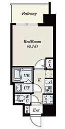 Sレジデンス新大阪リデンテ 1Kの間取図画像