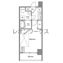 SERENITE中津 1Kの間取図画像