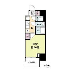 WORVE大阪本町 1Kの間取図画像