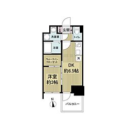 セレニテ堺筋本町リアン 1DKの間取図画像
