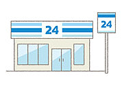 ローソン城東蒲生二丁目店 222m