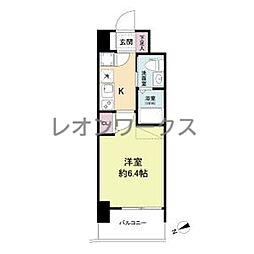 セレニテ九条リアン 1Kの間取図画像