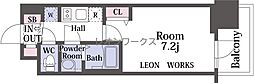 プレサンス天王寺ノースヴィアーレ 1Kの間取図画像