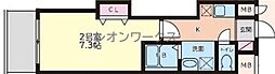 S-FORT弁天町 1Kの間取図画像