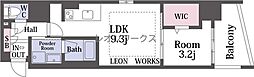 アーバネックス真田山 1LDKの間取図画像
