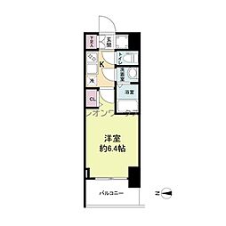 WORVE大阪本町 1Kの間取図画像